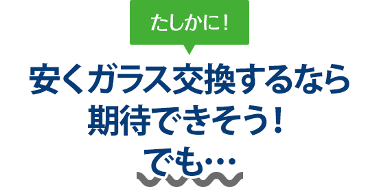 たしかに！ 安くガラス交換するならNINETAIL FOXさんは期待できそう！でも…